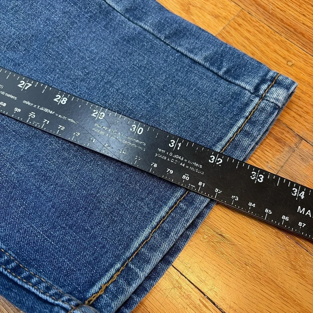 Levis 506‎ Jeans Mens 33x32 Blue Regular Straight Stretch Denim Medium Wash
